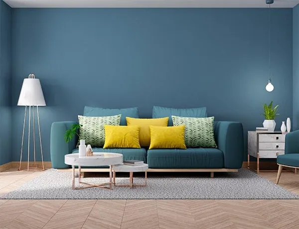 Bí quyết phối hợp màu xanh với các màu sắc và vật liệu khác